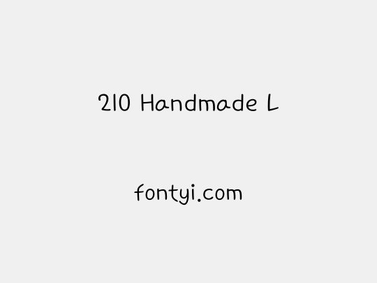 210 Handmade L