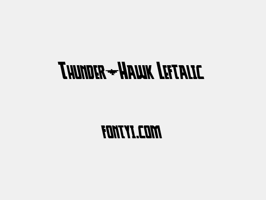 Thunder-Hawk Leftalic