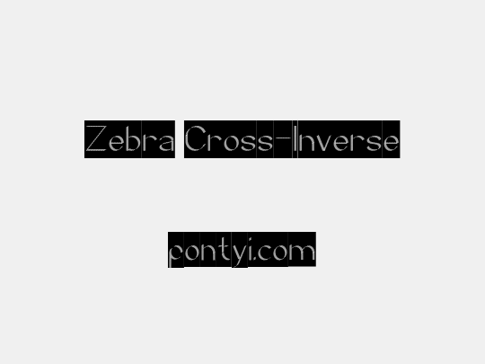 Zebra Cross-Inverse