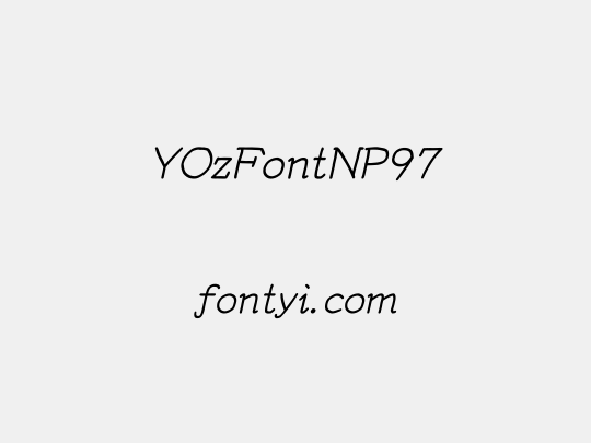 YOzFontNP97