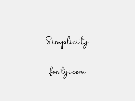 Simplicity