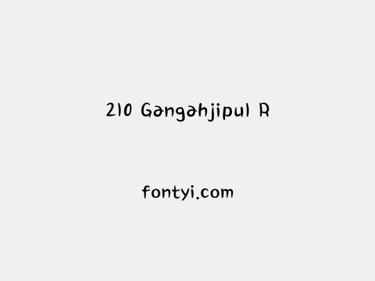 210 Gangahjipul R