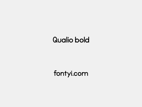 Qualio bold