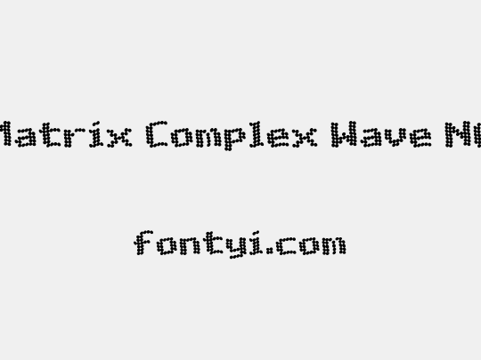 Matrix Complex Wave NC