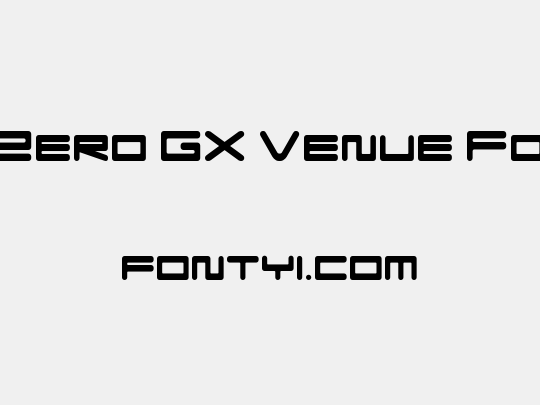 F-Zero GX Venue Font