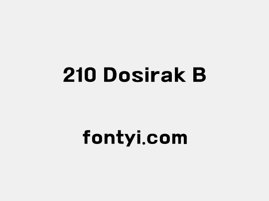 210 Dosirak B