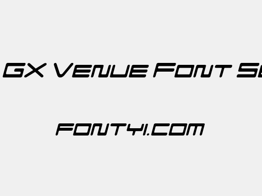 F-Zero GX Venue Font SemLtOb