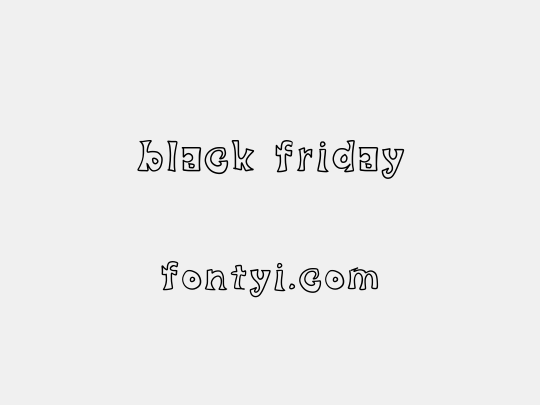 black friday