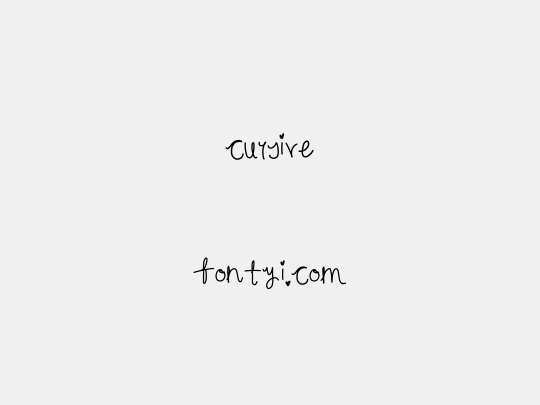 cursive