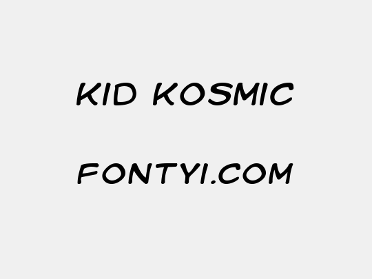 Kid Kosmic