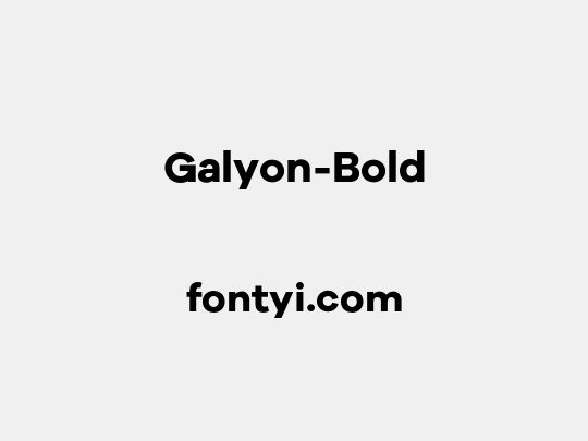 Galyon-Bold