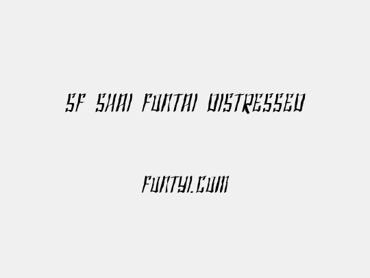 SF Shai Fontai Distressed