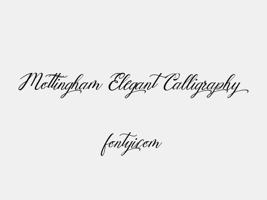 Mottingham Elegant Calligraphy