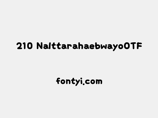 210 NalttarahaebwayoOTF