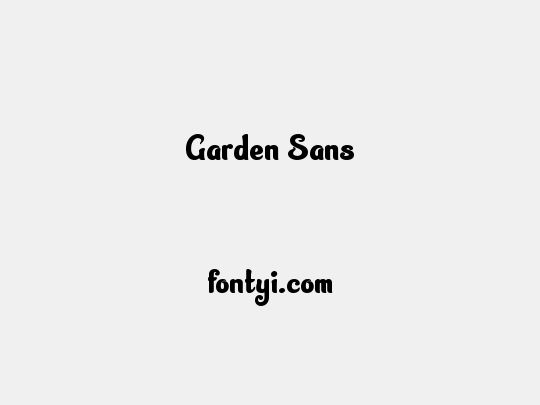 Garden Sans