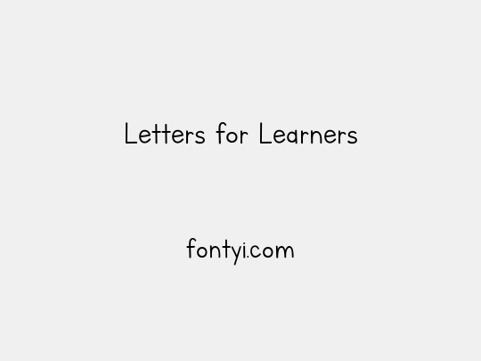 Letters for Learners