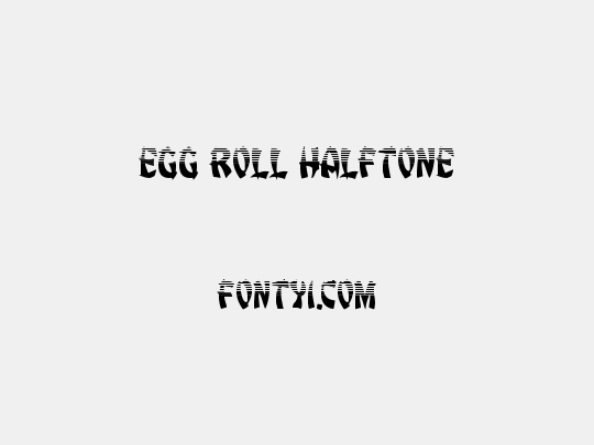 Egg Roll Halftone