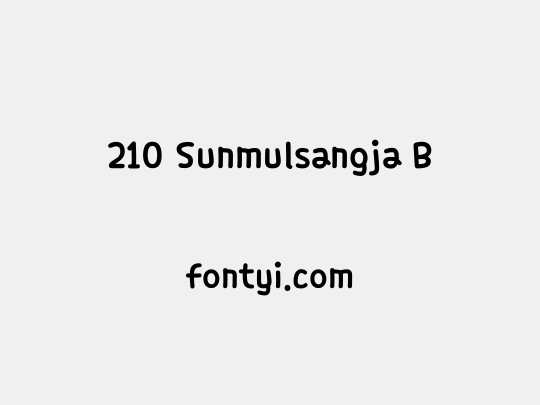 210 Sunmulsangja B