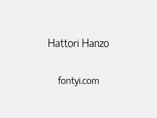 Hattori Hanzo