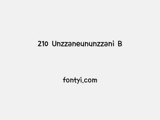 210 Unzzaneununzzani B