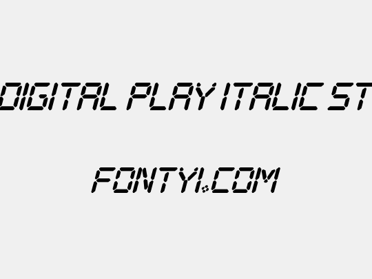 Digital Play Italic St