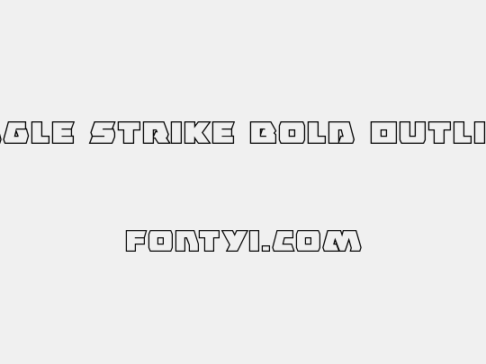 Eagle Strike Bold Outline