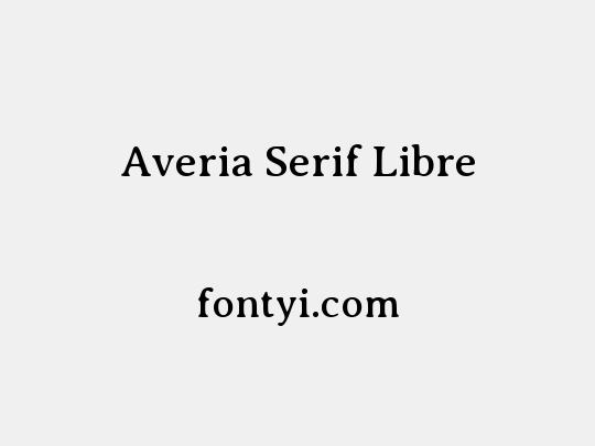 Averia Serif Libre