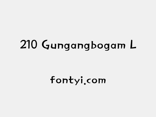 210 Gungangbogam L