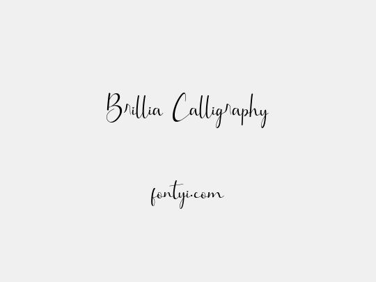 Brillia Calligraphy