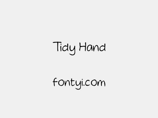 Tidy Hand