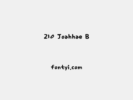 210 Joahhae B