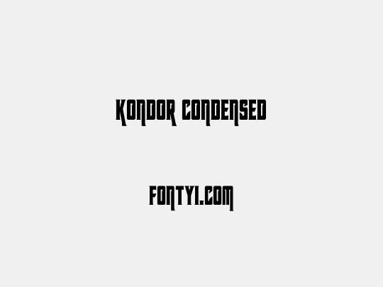 Kondor Condensed