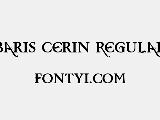 Baris Cerin Regular