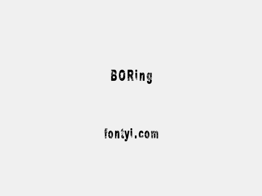 BORing