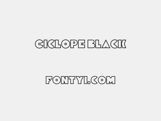 Ciclope Black