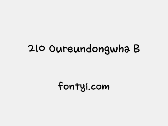 210 Oureundongwha B