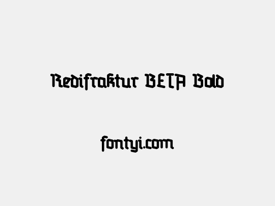 Redifraktur BETA Bold