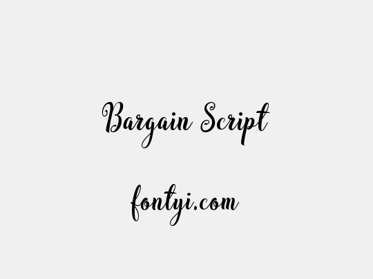 Bargain Script