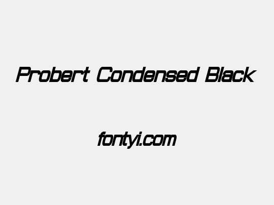 Probert Condensed Black