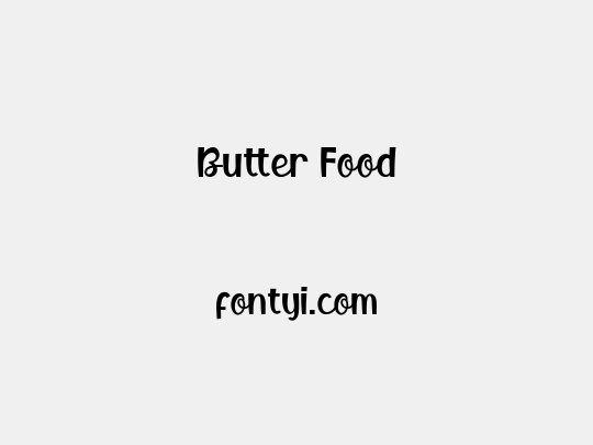 Butter Food