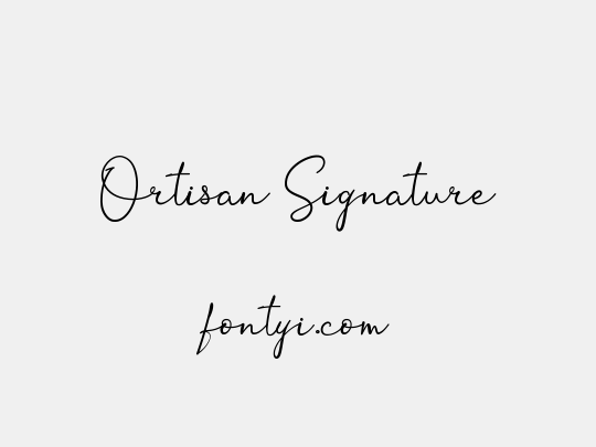 Ortisan Signature