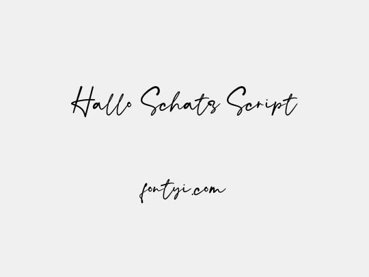 Hallo Schatz Script