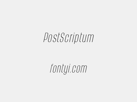 PostScriptum