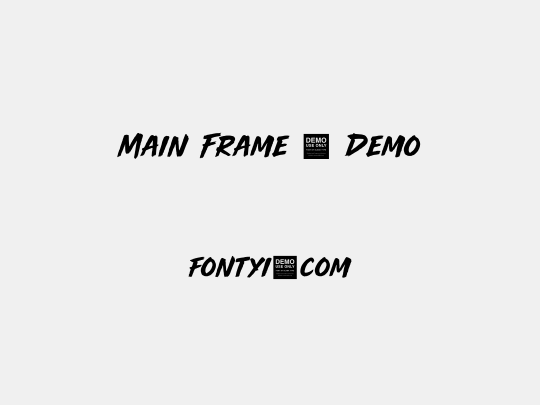 Main Frame - Demo