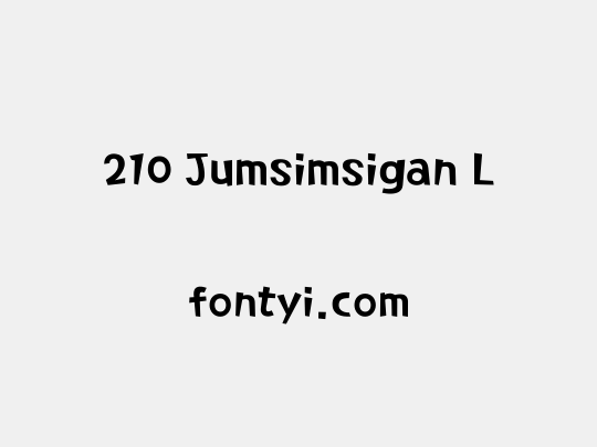 210 Jumsimsigan L