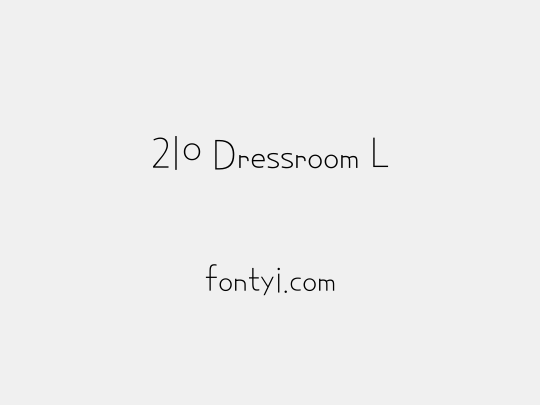 210 Dressroom L