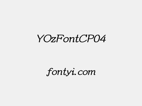 YOzFontCP04