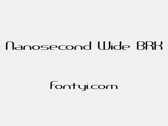 Nanosecond Wide BRK