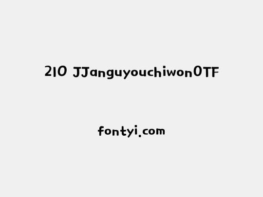 210 JJanguyouchiwonOTF