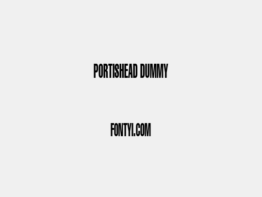 Portishead Dummy